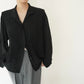 90s Pleated Design Blouse