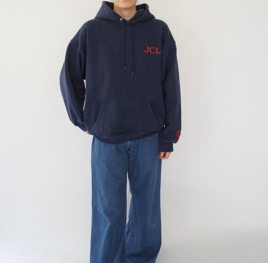 00s Print Hooded Sweater