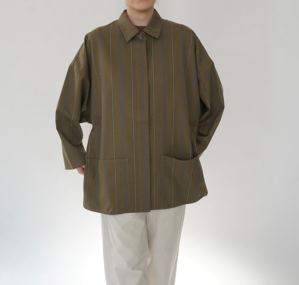 80s Striped Light Jacket Made in Italy