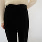 90s Velour High Waist Wide Pants