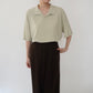 90s Light Green Ribbed Top