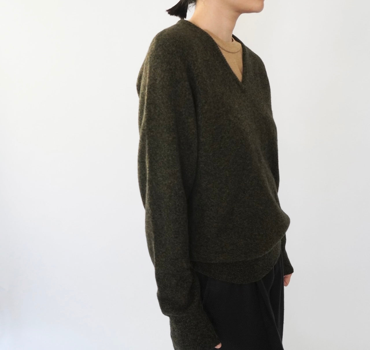 60s Pure Wool V Neck Knit Made in Ireland