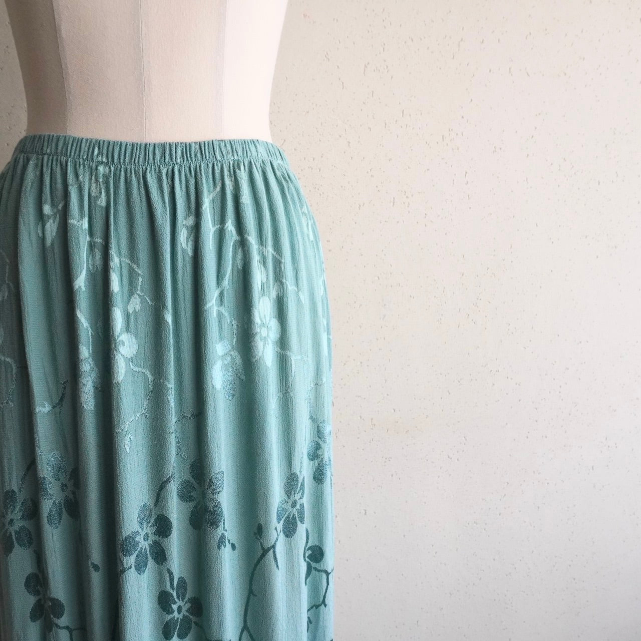 80s Lace Design Skirt Made in USA