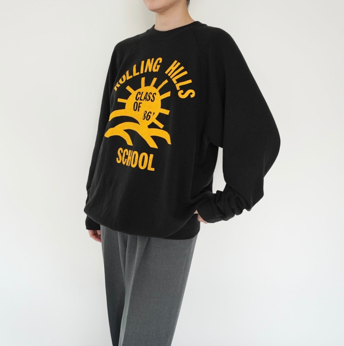 80s Printed Sweater Made in USA