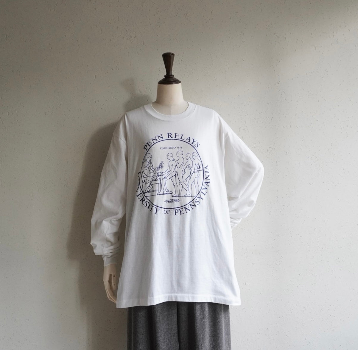 90s Printed Long Sleeves T-shirt