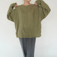 90s Khaki Rayon Blouse