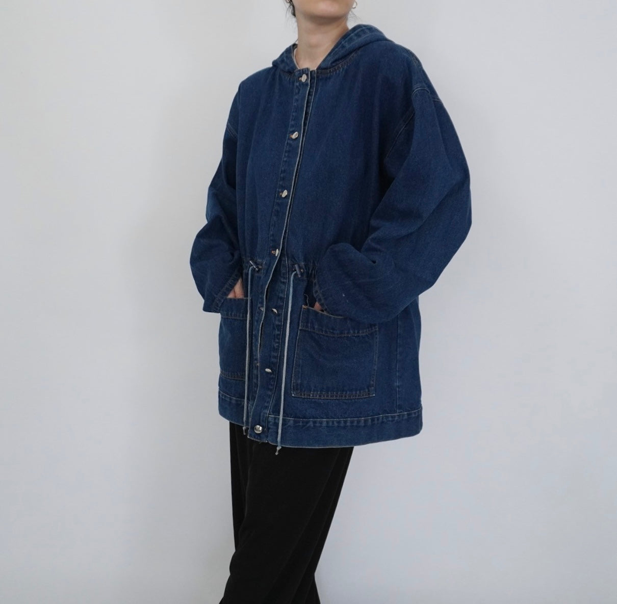 90s Hooded Denim Jacket