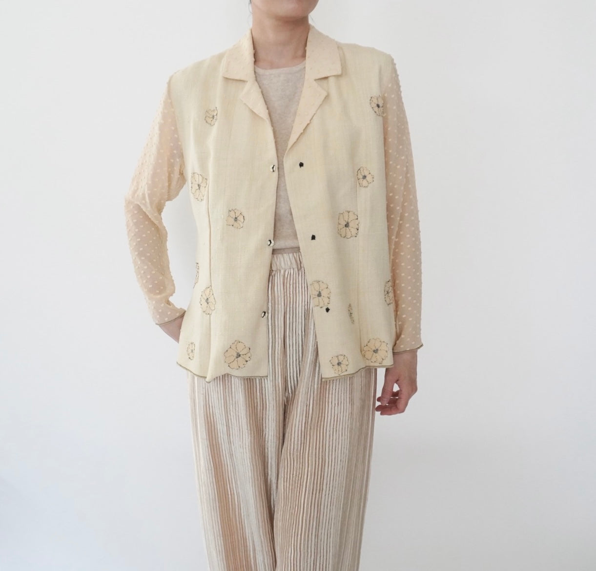 90s "Deborah Cross" Design Light Jacket