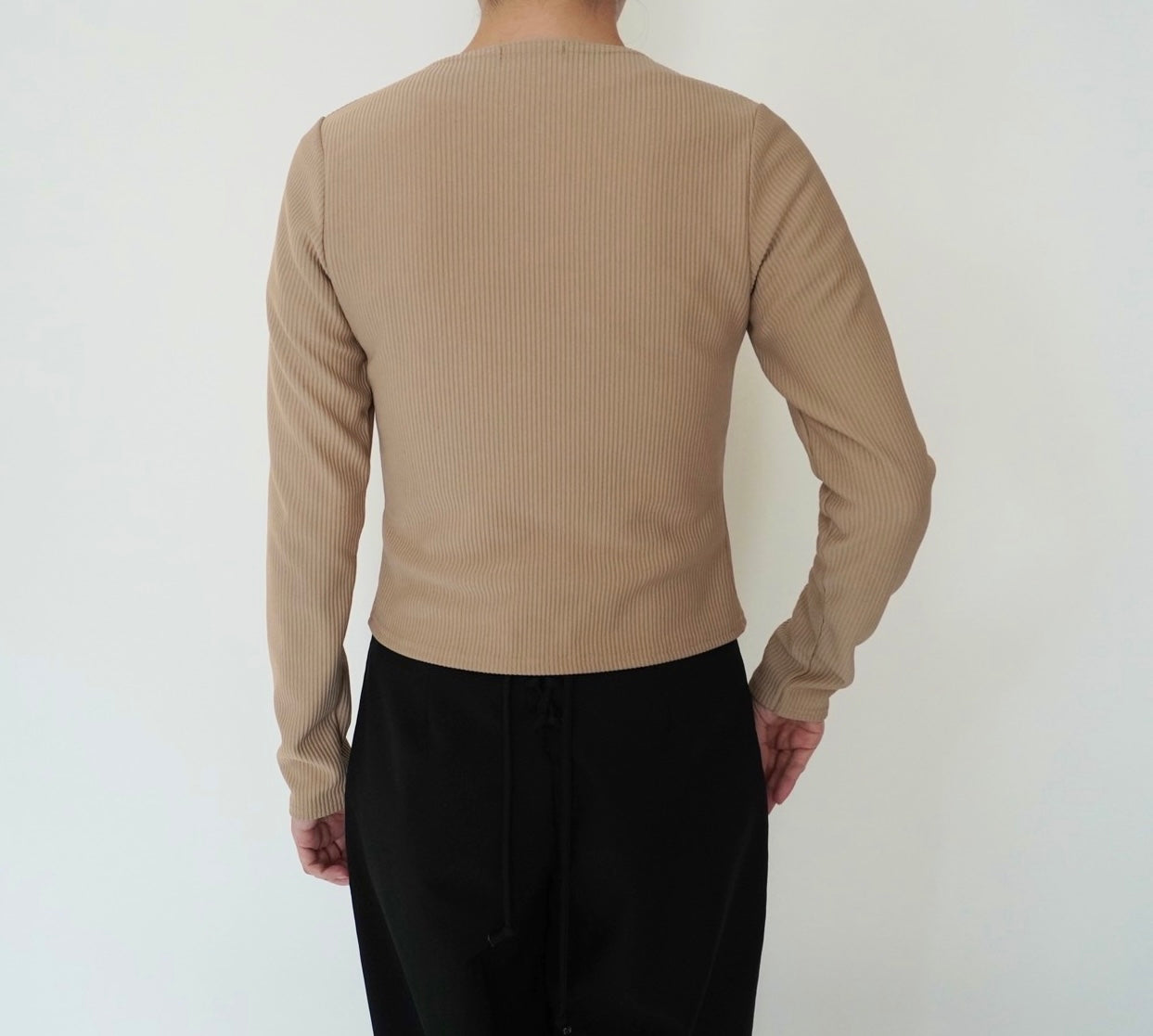 90s Zip Design Ribbed Top Made in UK