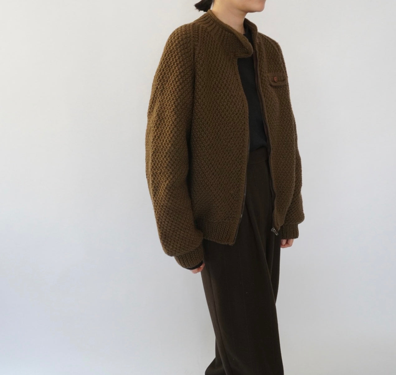 80s EURO Knit Jacket,Cardigan