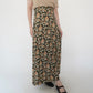 80s Floral Print Skirt Made in USA