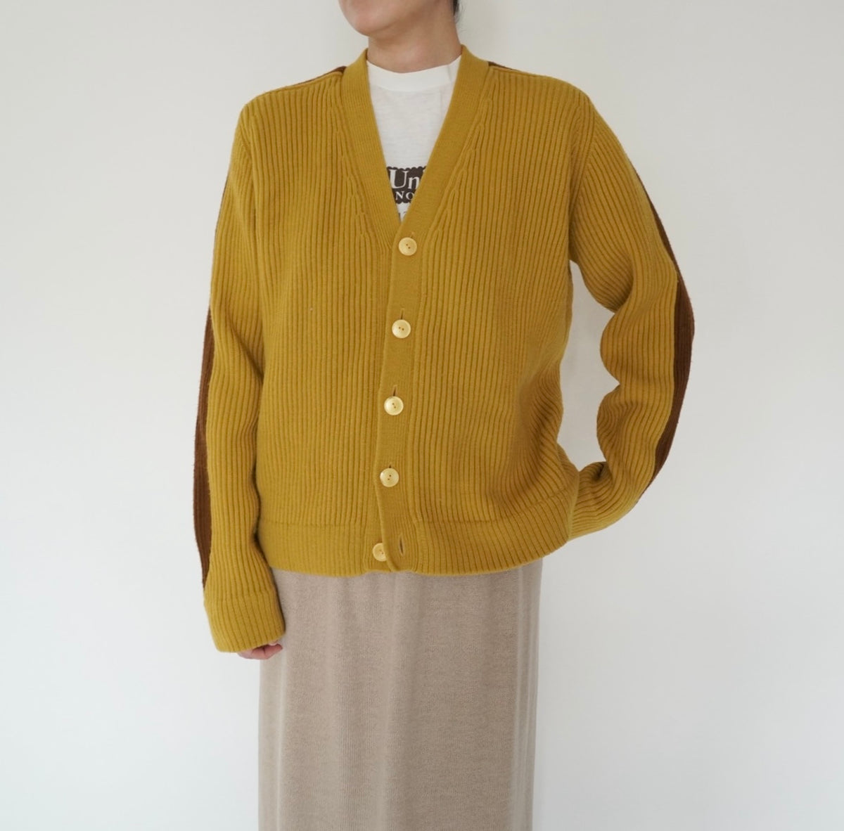 70s Line Design Knit Cardigan