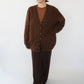 80s Brown Cardigan