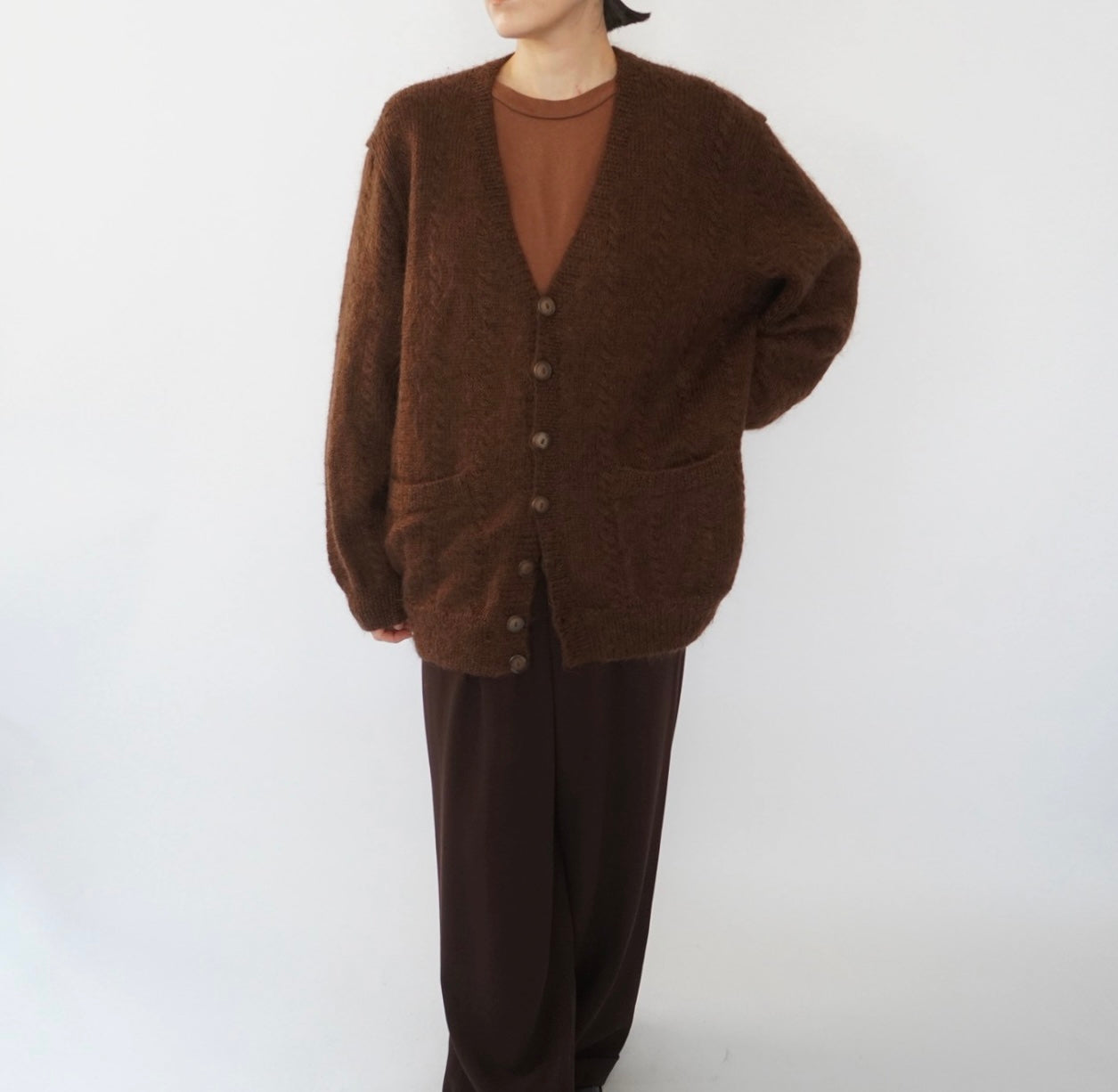 80s Brown Cardigan