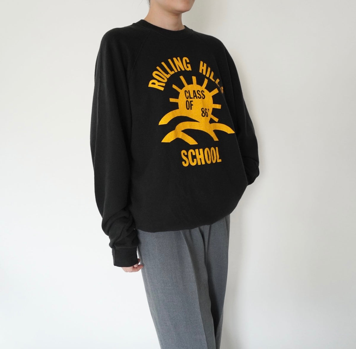 80s Printed Sweater Made in USA
