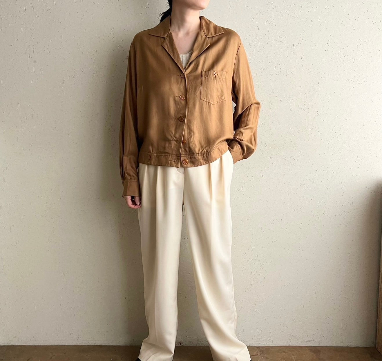 90s"ALBA MODA " EURO Silk Shirt