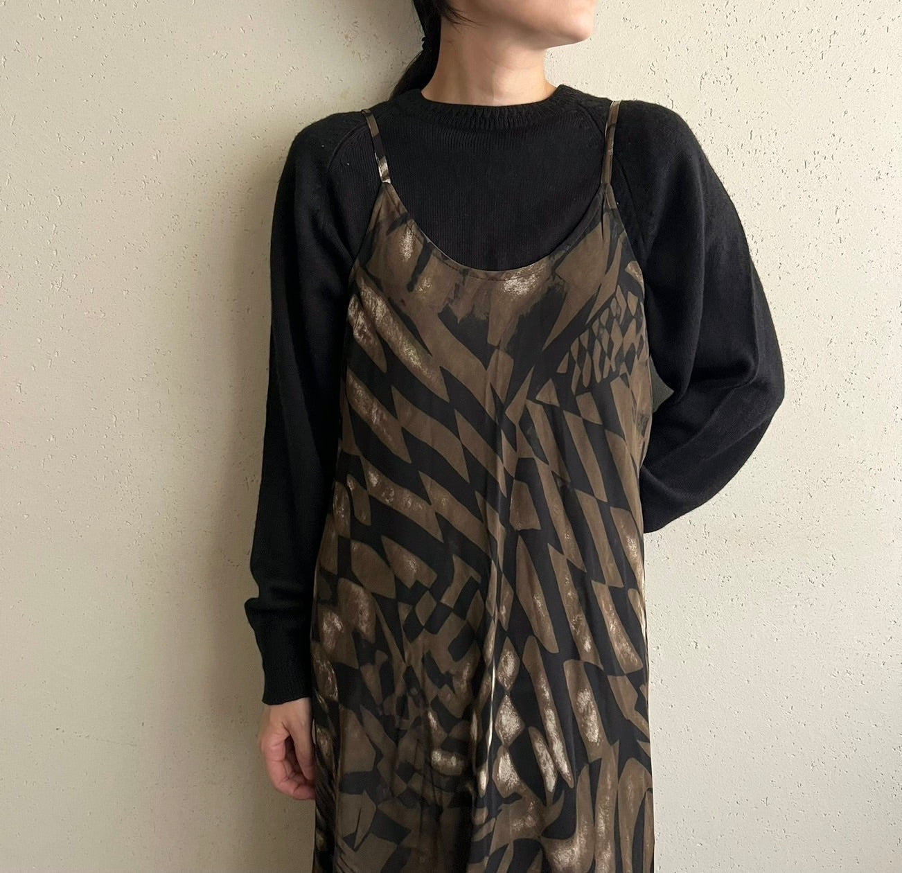 90s Print Dress Made in Italy