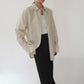 90s Beige Linen Shirt