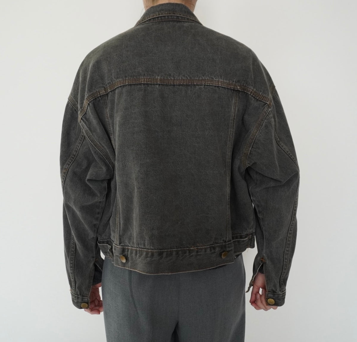 80s Black Denim Jacket