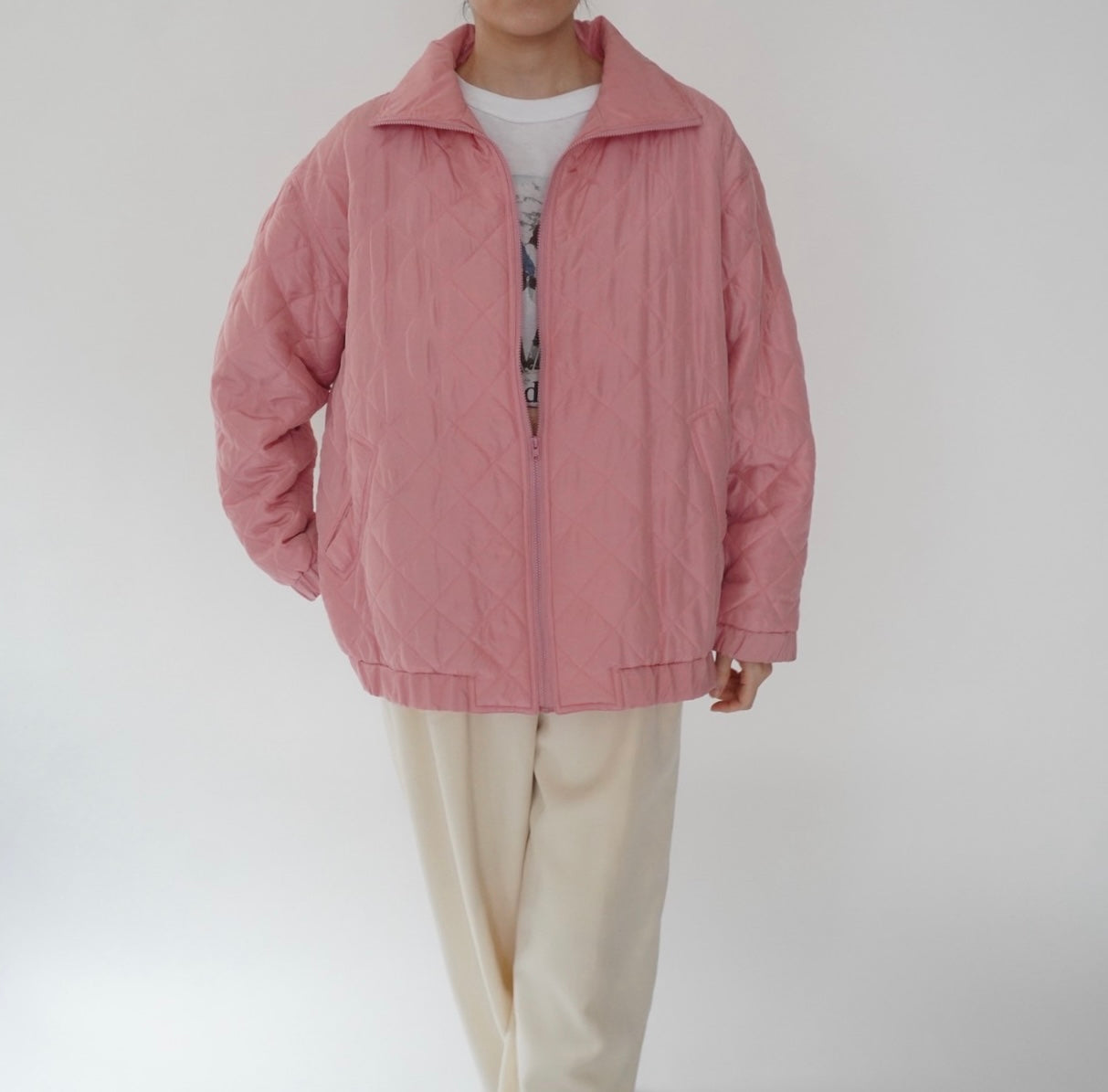 90s Silk Quilted Jacket