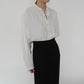 90s Embroidery Rayon Shirt