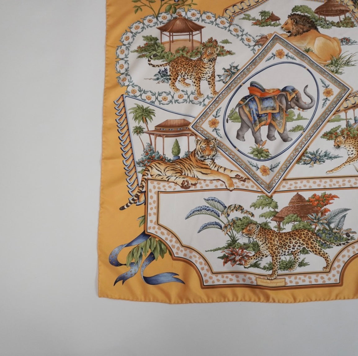 ”Salvatore Ferragamo” Silk Scarf Made in Italy