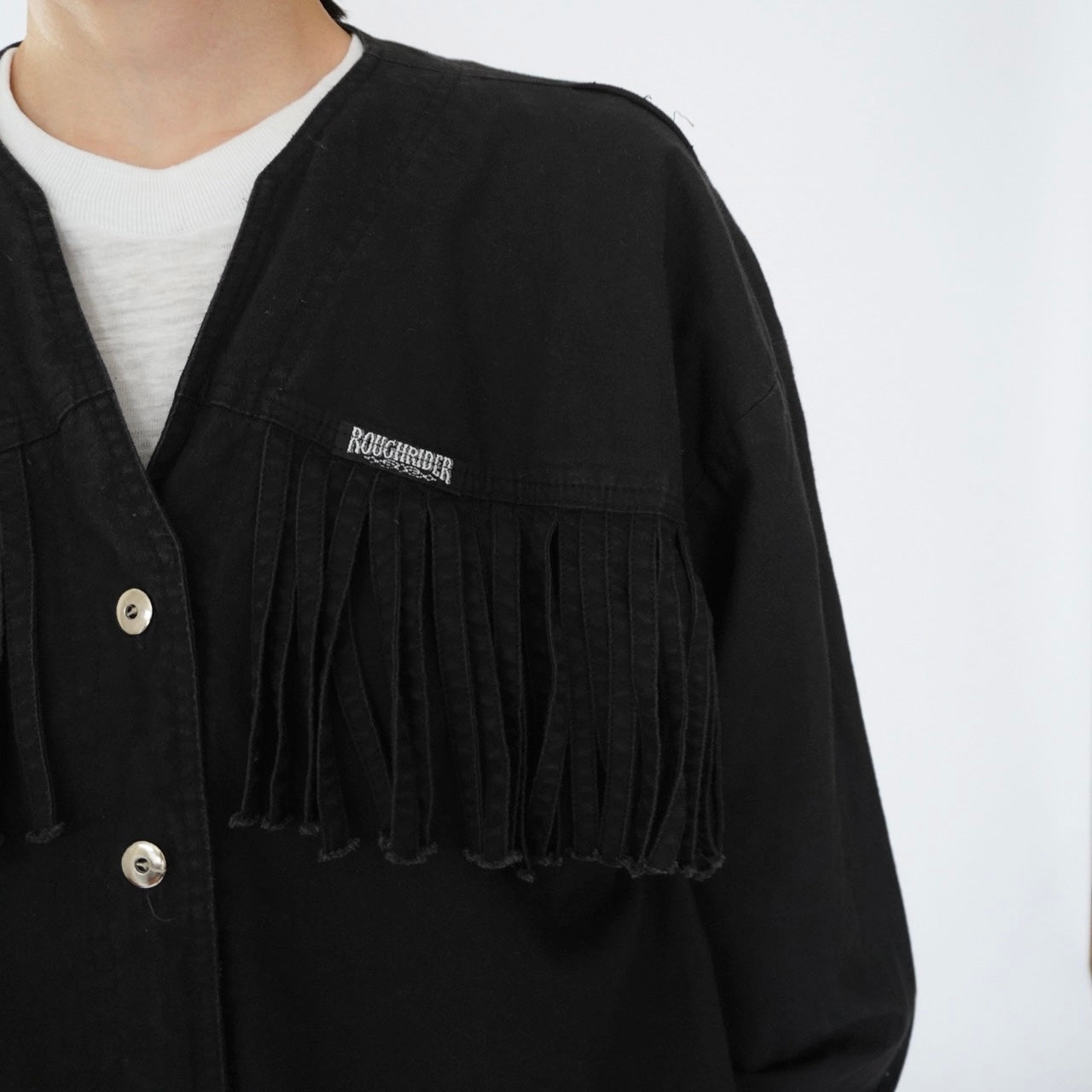 90s Fringe Design Blouse