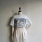 80s Photo Printed T-shirt Made in USA
