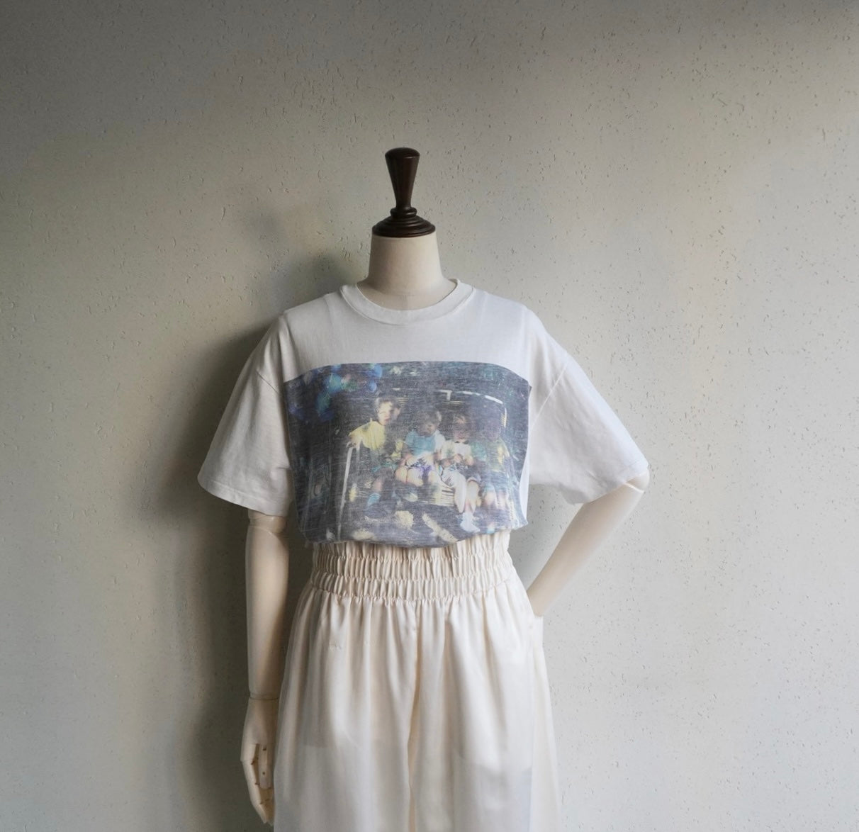 80s Photo Printed T-shirt Made in USA