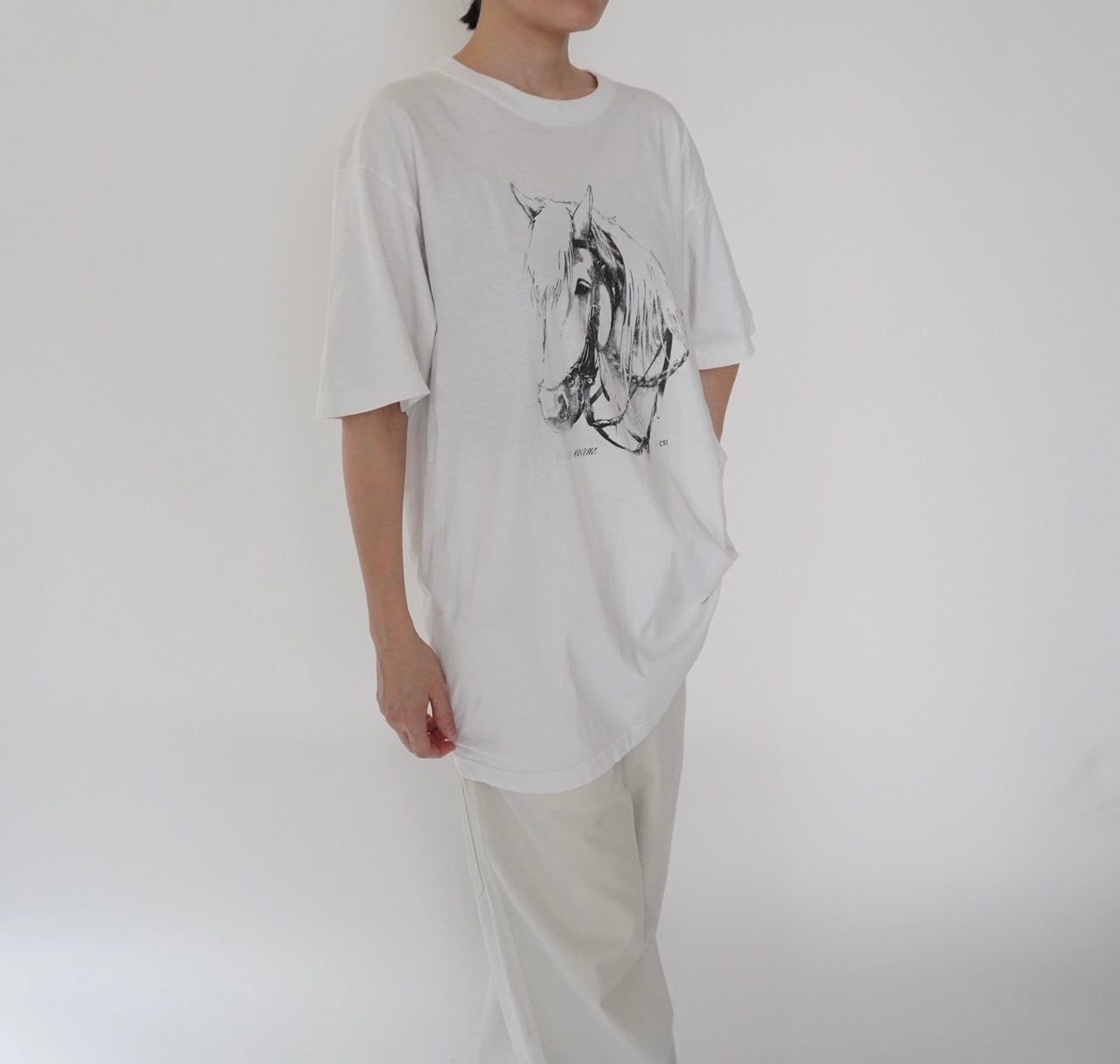 90s EURO Horse Printed T-shirt