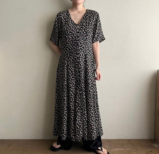 90s Printed Dress Made in Italy