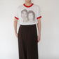 80s Photo Printed T-shirt Made in USA