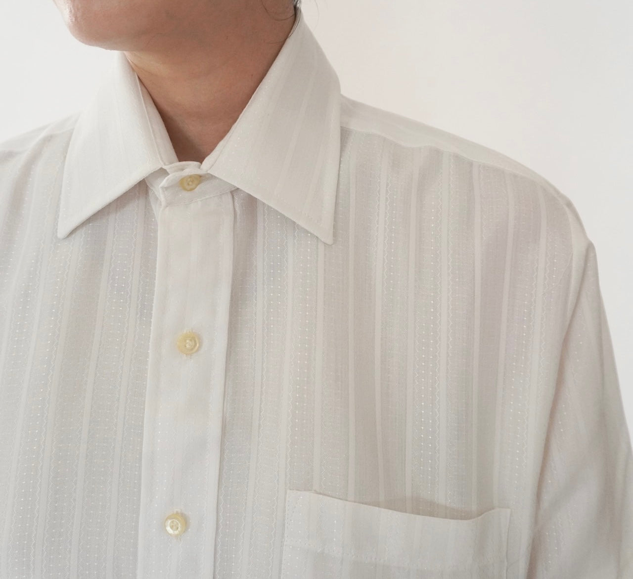 70s White Shirt Made in USA