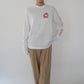 80s Printed Long Sleeves T-shirt Made in USA
