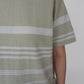 90s Green Striped Top
