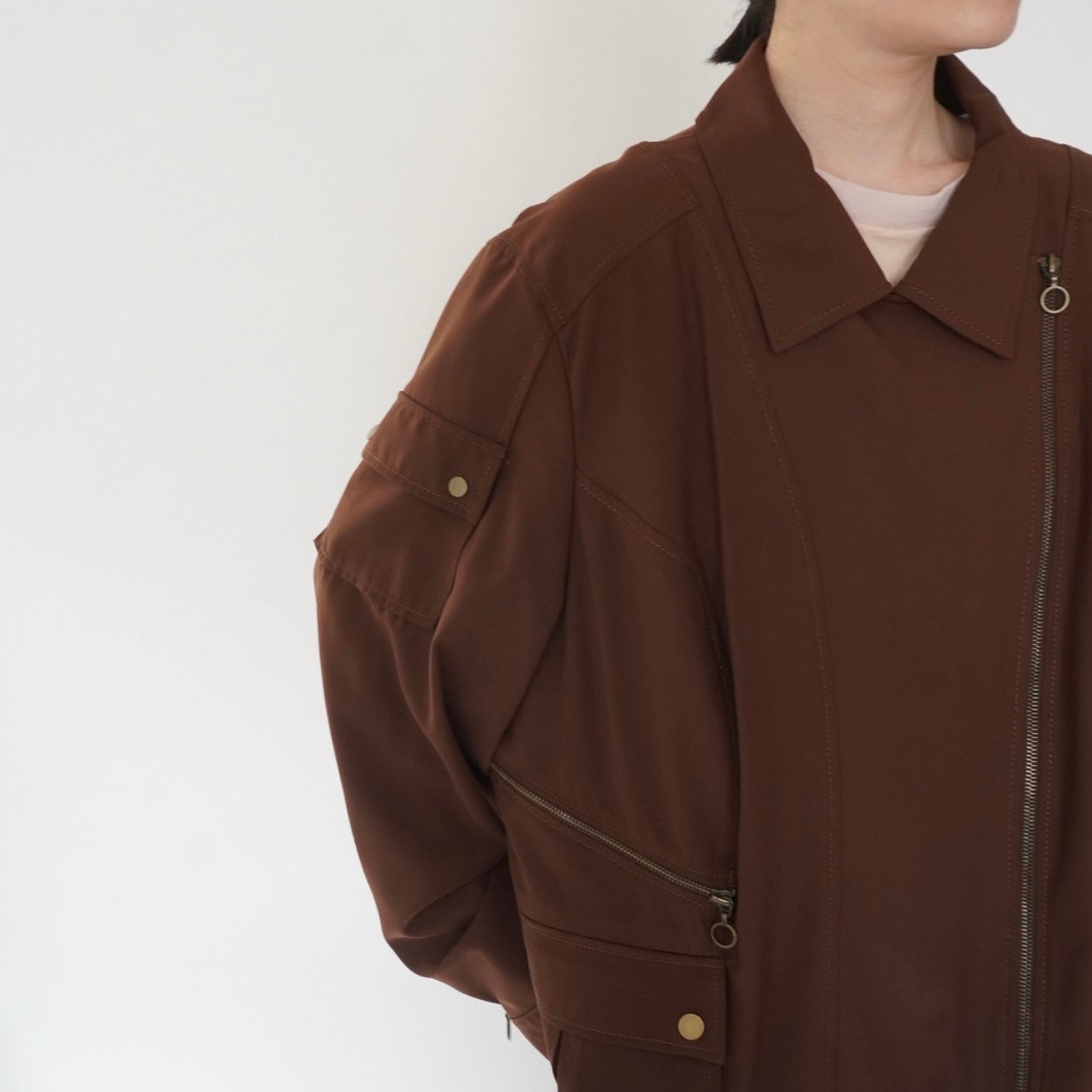 90s Design Brown Jacket