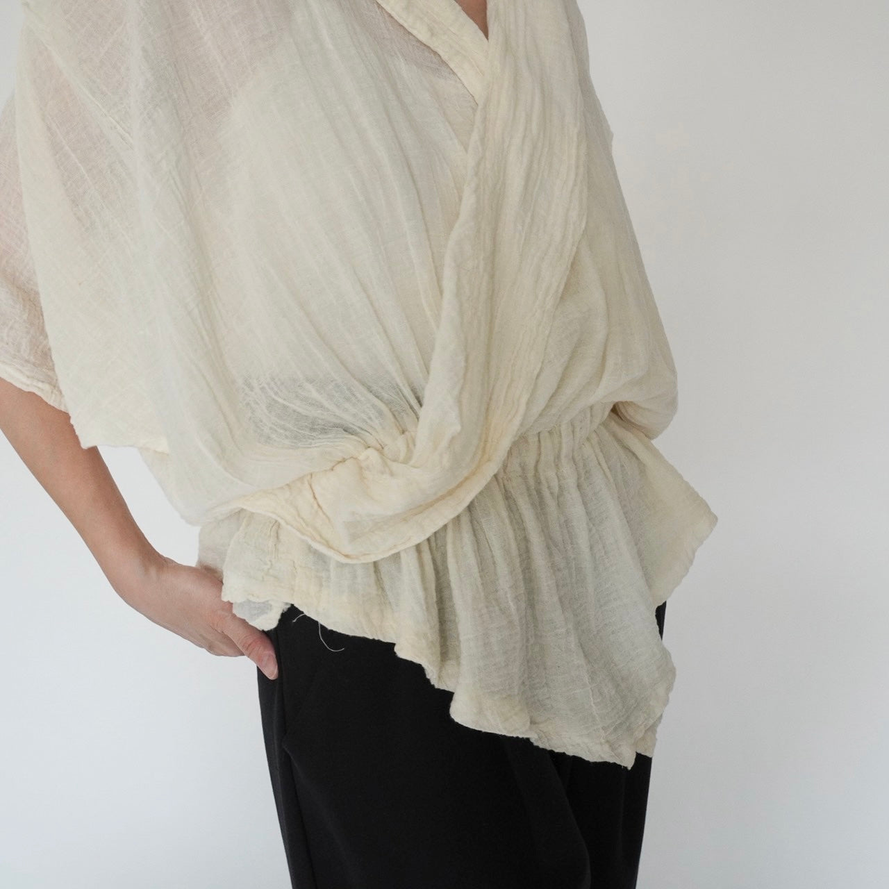 80s Gauze Design Top
