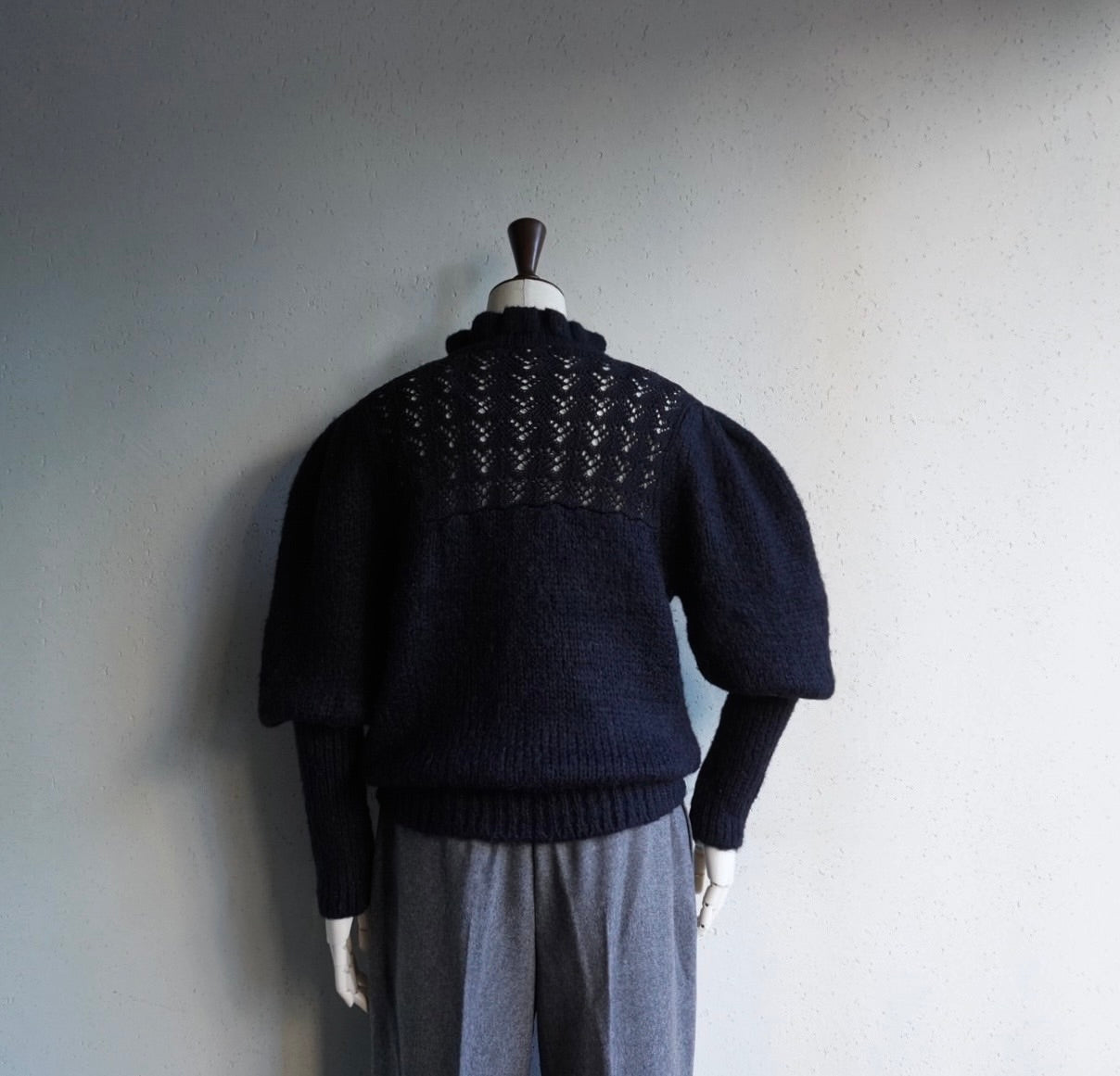 90s Black Crochet Knit