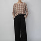 90s Plaid Top Made in USA
