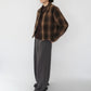 90s Wool Shadow Plaid Jacket