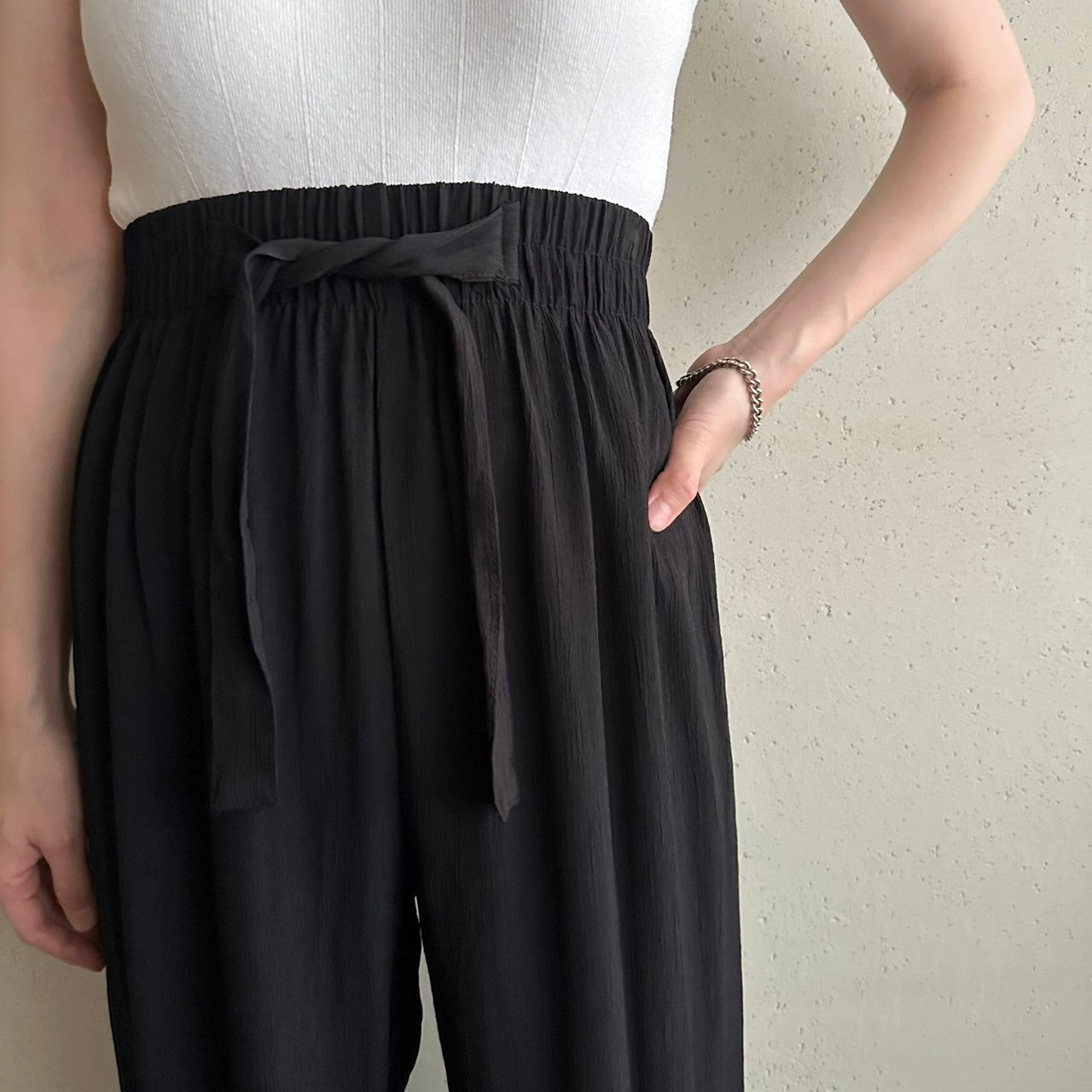 90s Black Pants Made in USA