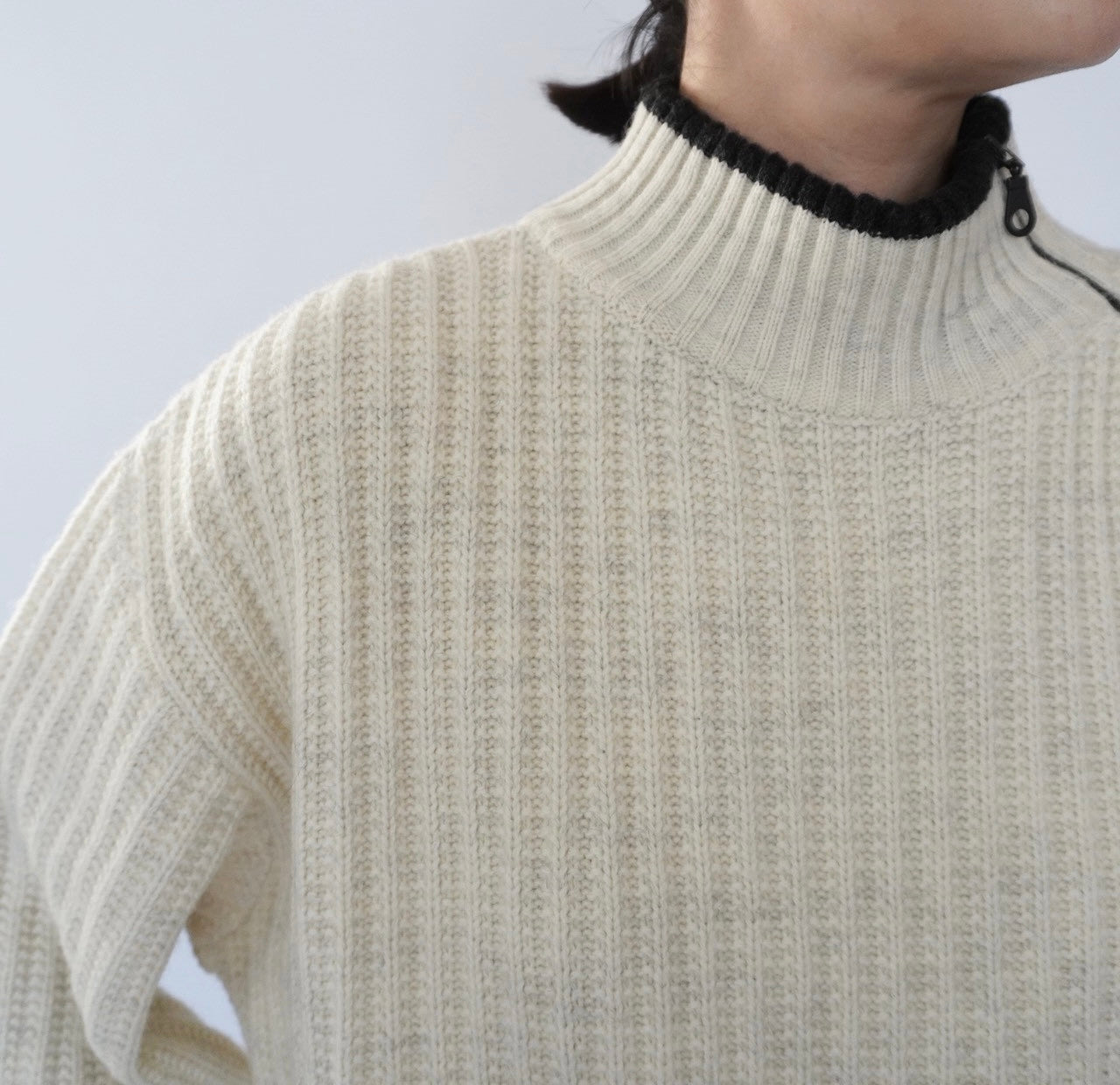 90s Zip Design Knit Made in Italy