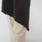 90s Asymmetry Design Ribbed Skirt