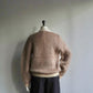 70s V Neck  Mohair Knit