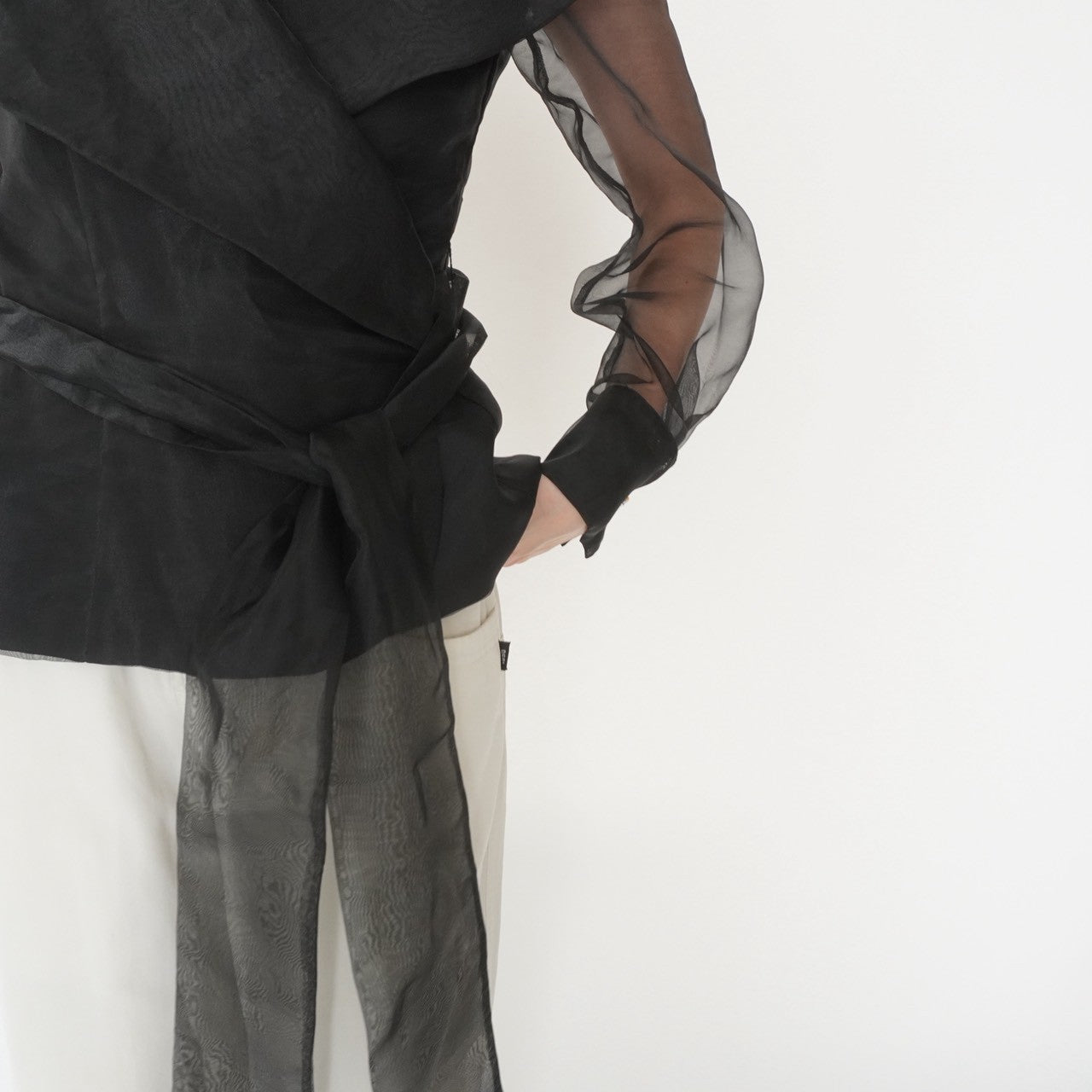 90s Sheer Design Blouse