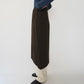 90s Asymmetry Design Ribbed Skirt