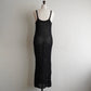 90s Black Crochet Dress Made in Italy