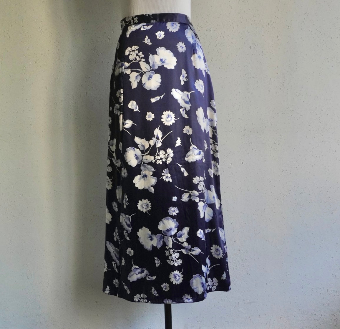90s Floral Print Skirt