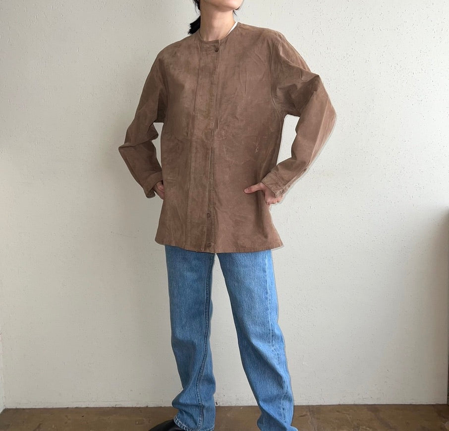 90s Suede Blouse