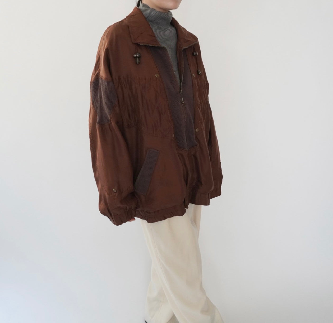 90s Silk Design Light Jacket